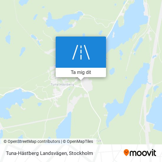 Tuna-Hästberg Landsvägen karta