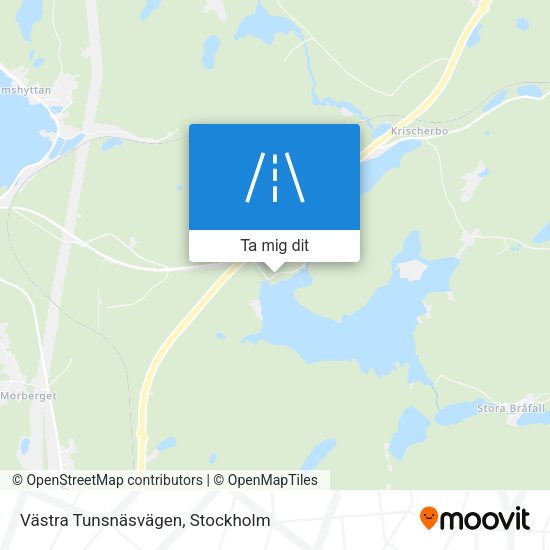 Västra Tunsnäsvägen karta