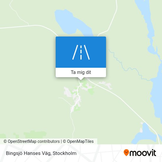 Bingsjö Hanses Väg karta