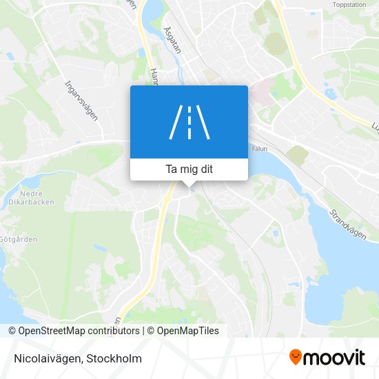 Nicolaivägen karta