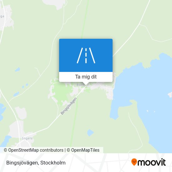Bingsjövägen karta