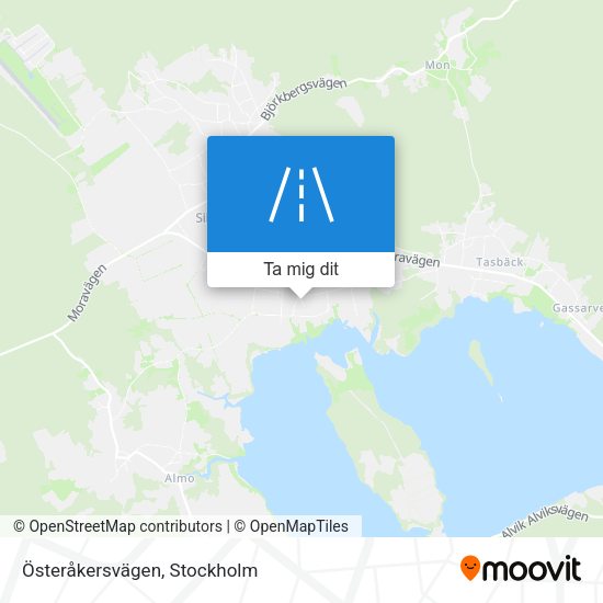 Österåkersvägen karta