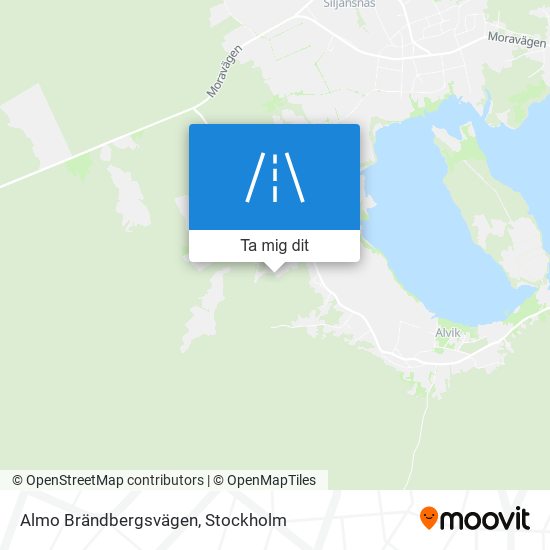 Almo Brändbergsvägen karta