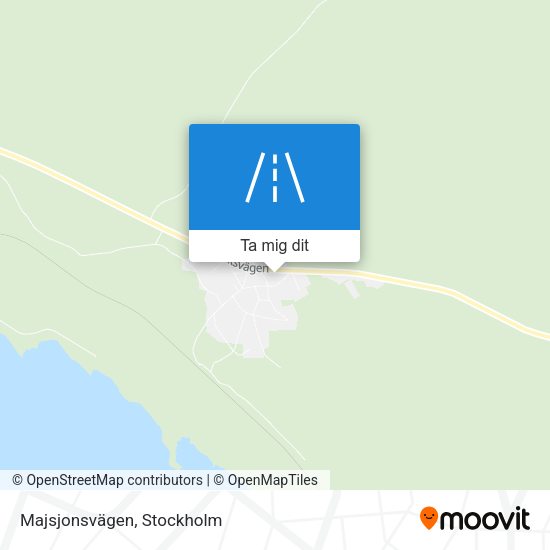 Majsjonsvägen karta