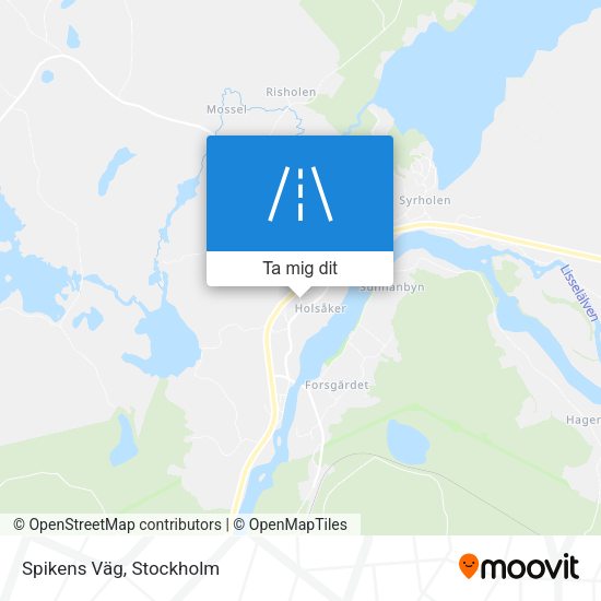 Spikens Väg karta