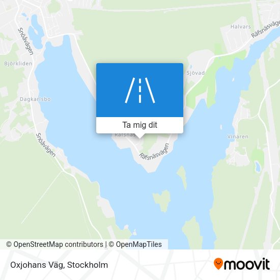 Oxjohans Väg karta