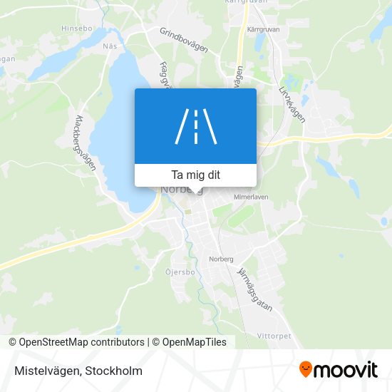 Mistelvägen karta