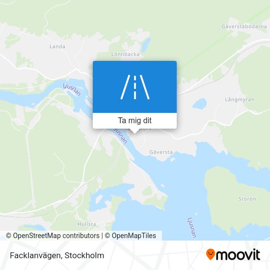 Facklanvägen karta
