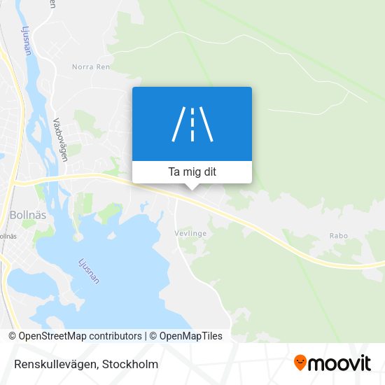 Renskullevägen karta