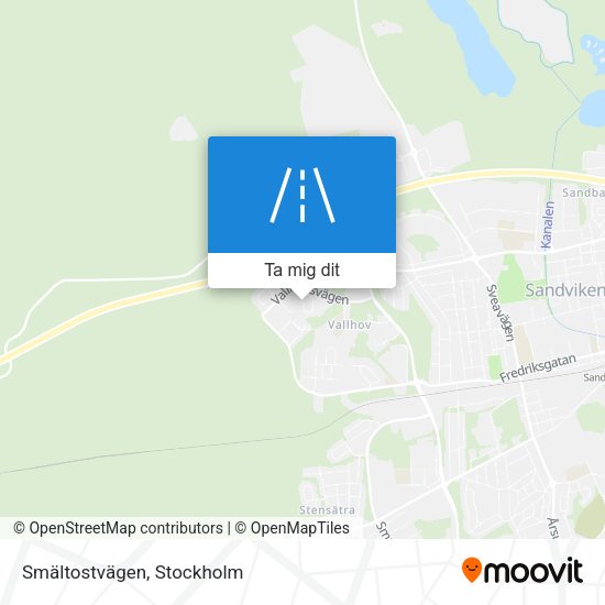 Smältostvägen karta