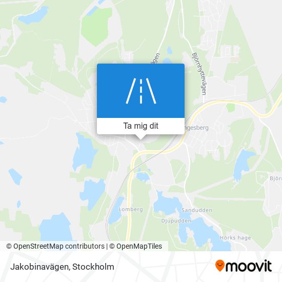 Jakobinavägen karta