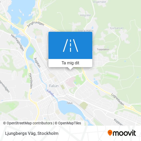 Ljungbergs Väg karta