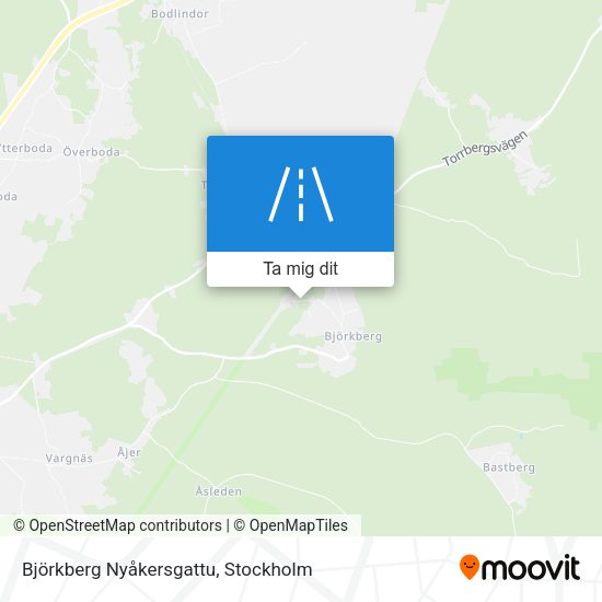 Björkberg Nyåkersgattu karta
