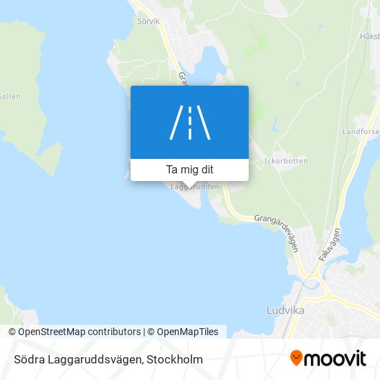 Södra Laggaruddsvägen karta