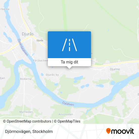 Djörmovägen karta