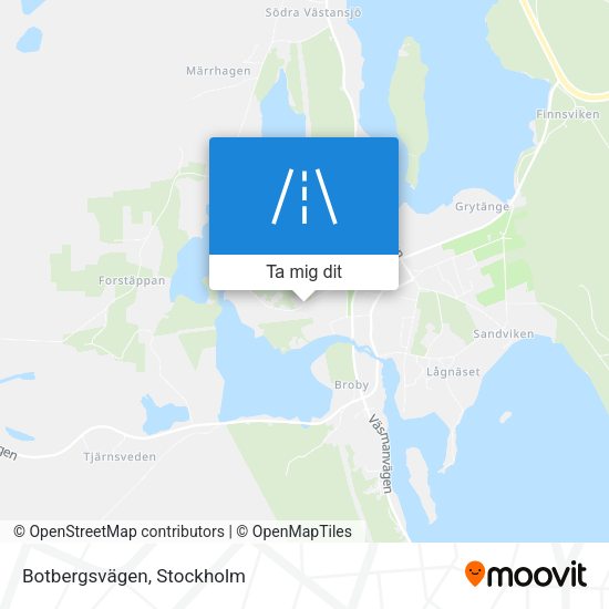 Botbergsvägen karta