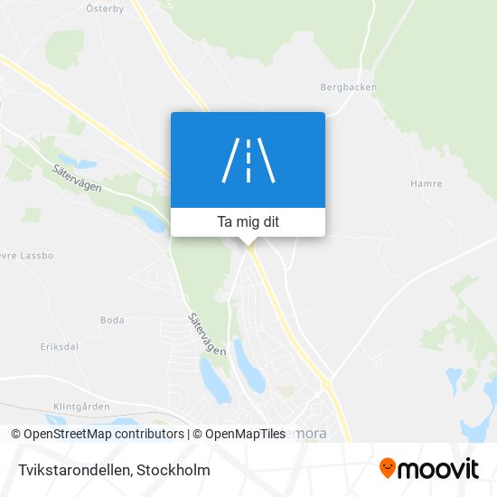 Tvikstarondellen karta