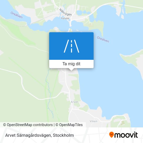 Arvet Särnagårdsvägen karta