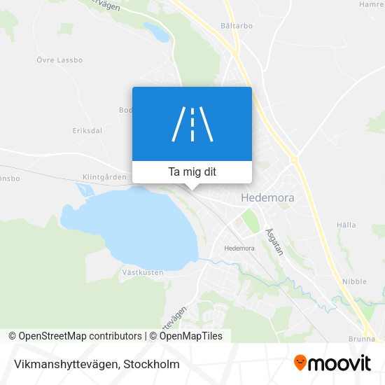 Vikmanshyttevägen karta