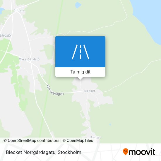 Blecket Norrgårdsgatu karta