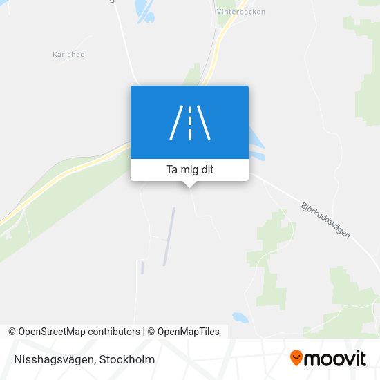 Nisshagsvägen karta