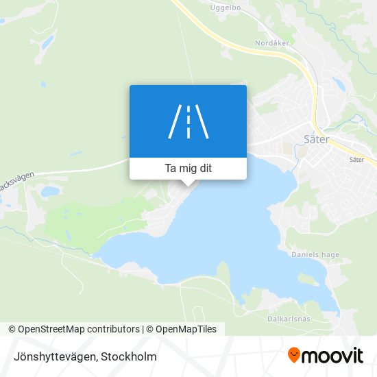 Jönshyttevägen karta