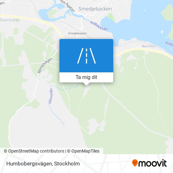 Humbobergsvägen karta