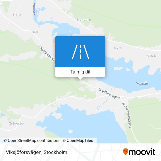 Viksjöforsvägen karta