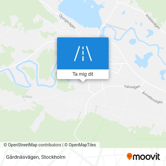 Gårdnäsvägen karta
