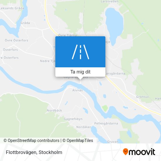 Flottbrovägen karta