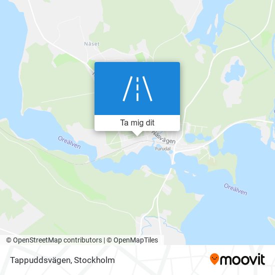 Tappuddsvägen karta