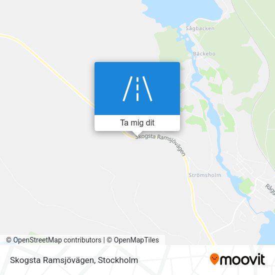 Skogsta Ramsjövägen karta