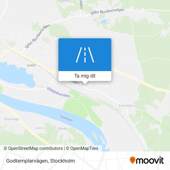 Godtemplarvägen karta