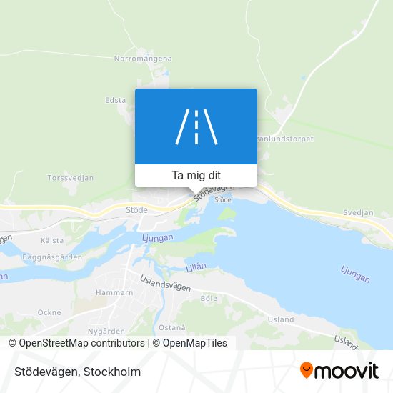 Stödevägen karta