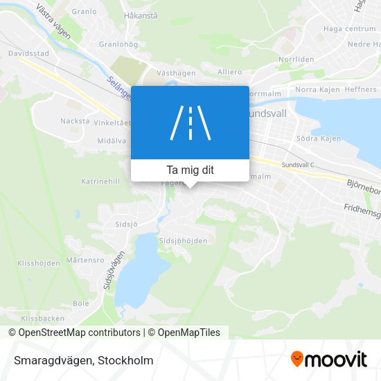 Smaragdvägen karta