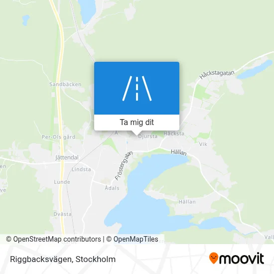 Riggbacksvägen karta