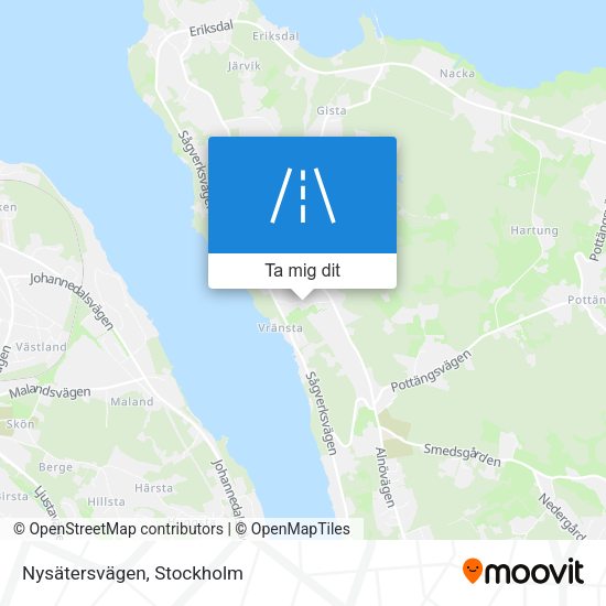 Nysätersvägen karta