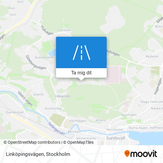 Linköpingsvägen karta