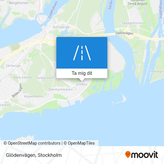 Glödenvägen karta