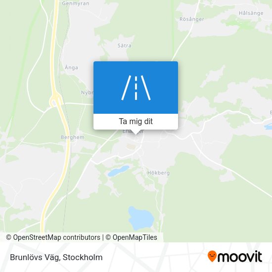 Brunlövs Väg karta