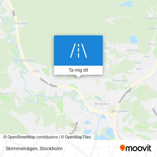 Skimmelvägen karta
