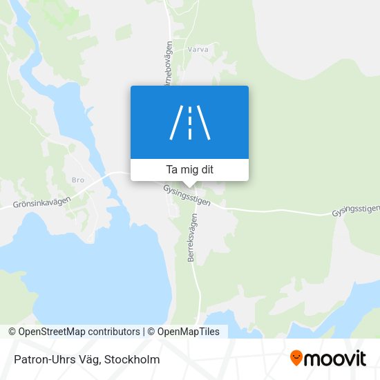 Patron-Uhrs Väg karta