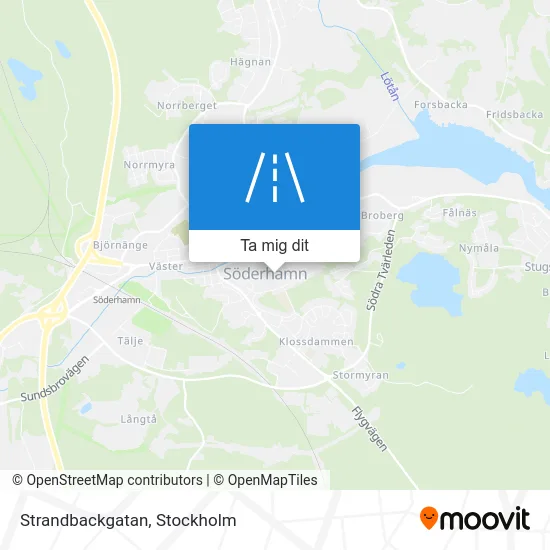 Strandbackgatan karta