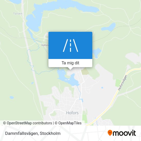 Dammfallsvägen karta