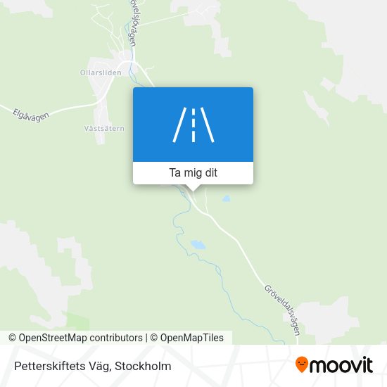 Petterskiftets Väg karta