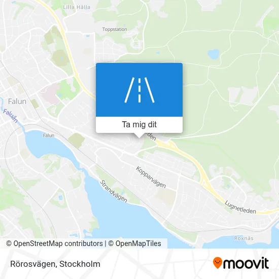 Rörosvägen karta