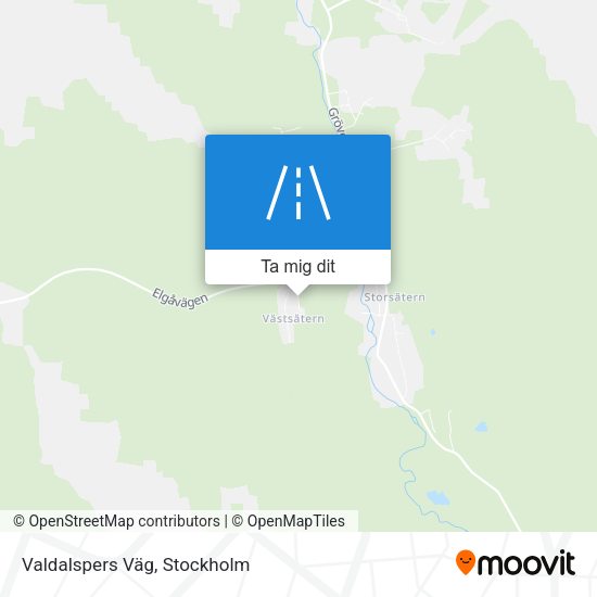 Valdalspers Väg karta