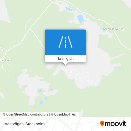 Västvägen karta