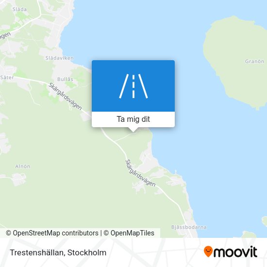 Trestenshällan karta