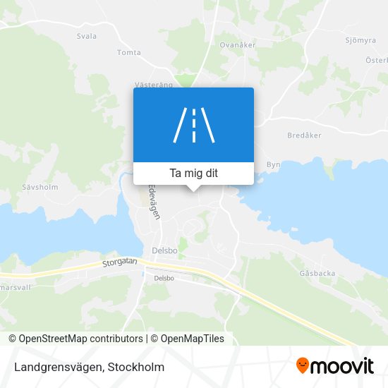 Landgrensvägen karta